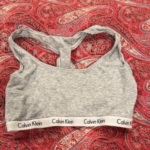 Calvin Klein Light Gray Sports Bra